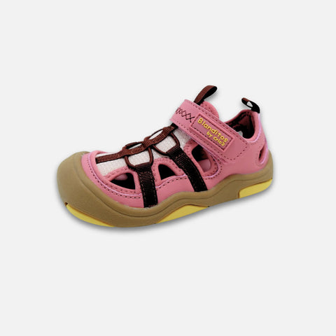 Sandalias Respetuosas Blanditos Olimpo Rosa y Granate