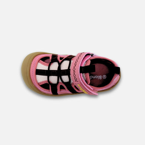 Sandalias Respetuosas Blanditos Olimpo Rosa y Granate