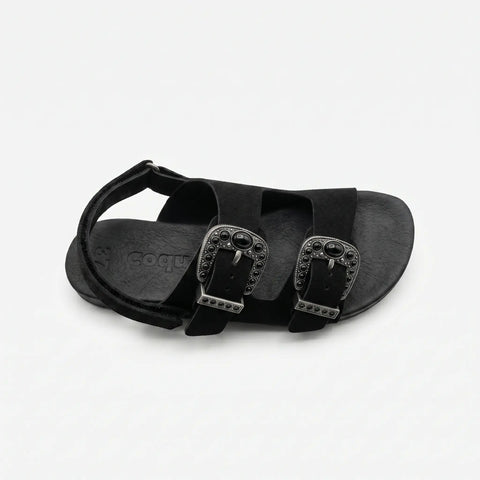 Sandalias Respetuosos Coqueflex 1569 Cow Suede Negro