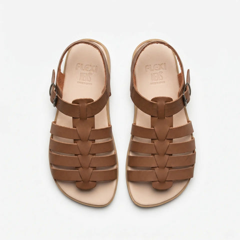 Sandalias Respetuosas Flexi Nens 5146-PR Vaqueta Roble