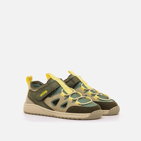 Sandalias Barefoot Mustang 49048 Plity Kahky / Lycra Kahky