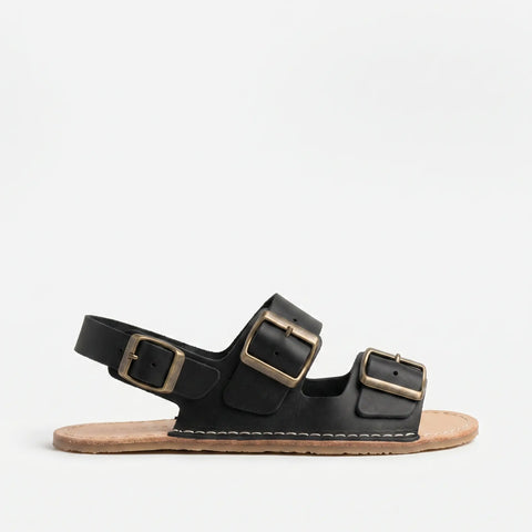 Sandalias Barefoot Terreta Bio Negro Respetuosas