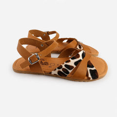 Sandalias Barefoot Mujer Terreta Jubalcoi Cuero Potro Respetuosas