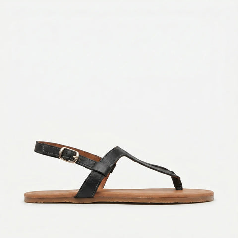 Sandalias Barefoot Mujer Terreta Vaillo Negro Respetuosas