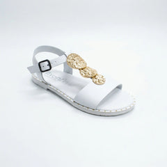 Sandalias Respetuosas Vivant BALI Vaqueta Blanco