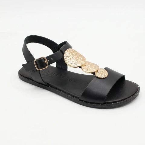 Sandalias Barefoot Mujer Vivant BALI Vaqueta Negro Respetuosas