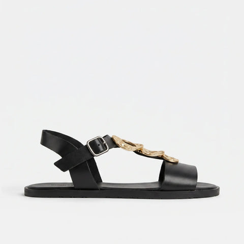 Sandalias Barefoot Mujer Vivant BALI Vaqueta Negro Respetuosas