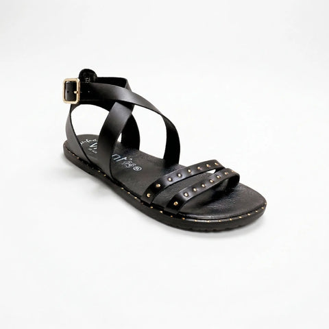 Sandalias Respetuosas Vivant CAIRO Vaqueta Negro