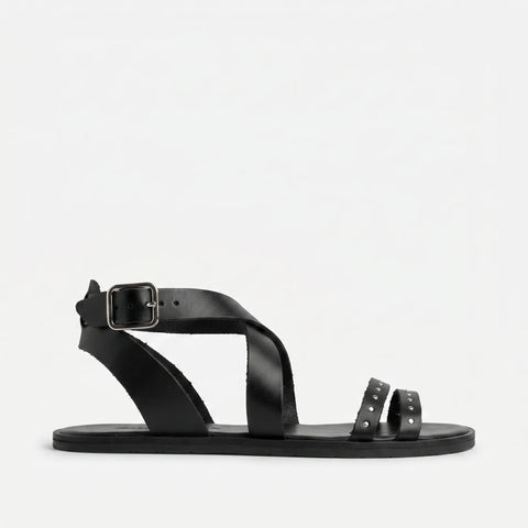 Sandalias Barefoot Mujer Vivant CAIRO Vaqueta Negro Respetuosas