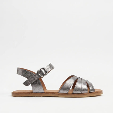 Sandalias Barefoot Mujer Vivant VELVET Metal Acero Respetuosas