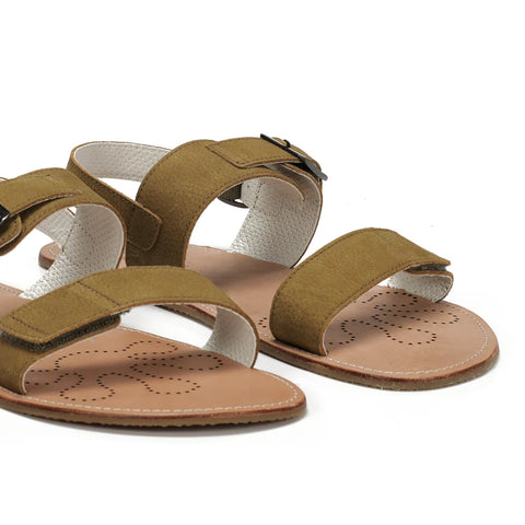 Sandalias Barefoot Hombre Waals Dune II Khaki Respetuosas