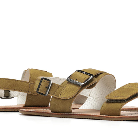 Sandalias Barefoot Hombre Waals Dune II Khaki Respetuosas