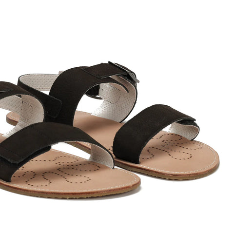 Sandalias Barefoot Hombre Waals Dune II Negro Respetuosas