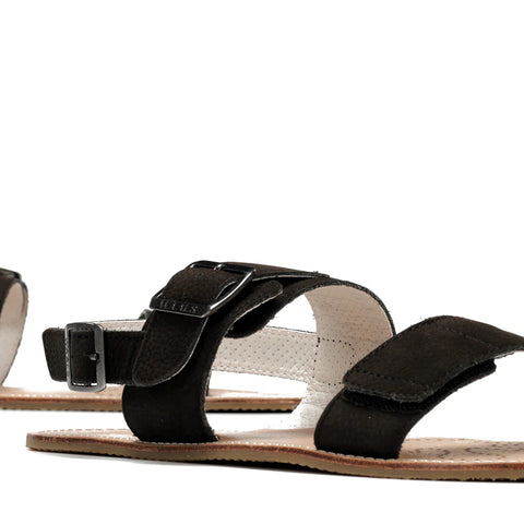 Sandalias Barefoot Hombre Waals Dune II Negro Respetuosas