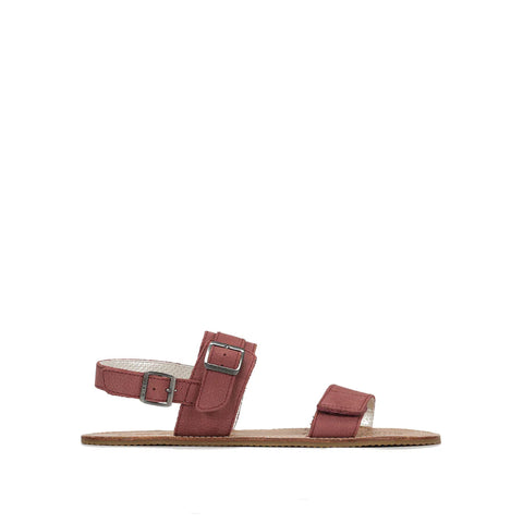 Sandalias Barefoot Mujer Waals Dune II Burdeos Respetuosas