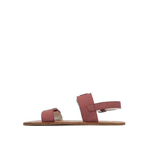 Sandalias Barefoot Mujer Waals Dune II Burdeos Respetuosas