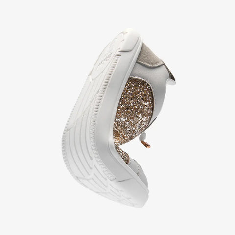 Zapatillas Barefoot B&W Goflex Gold Glitter