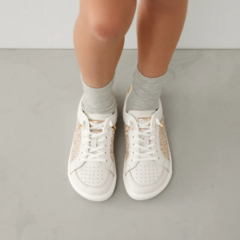 Zapatillas Barefoot B&W Goflex Gold Glitter