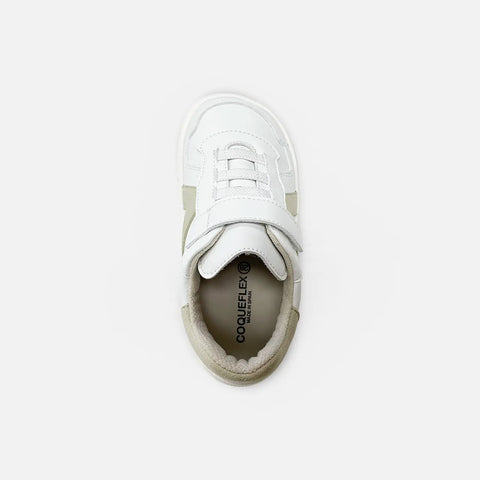 Zapatillas Barefoot Coqueflex 4389 Suede Blanco Latte Infantil - Kukinos