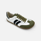 Zapatillas Barefoot Coqueflex 4415 Suede Kaki Blanco - Kukinos