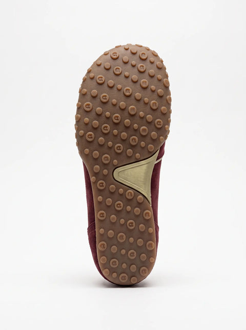 Zapatillas Barefoot Coqueflex Piel Serraje Sena Wine
