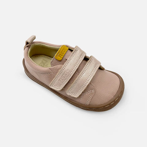 Zapatillas Barefoot Flexi Nens Piel Lavanda Nude 9001-R - Kukinos