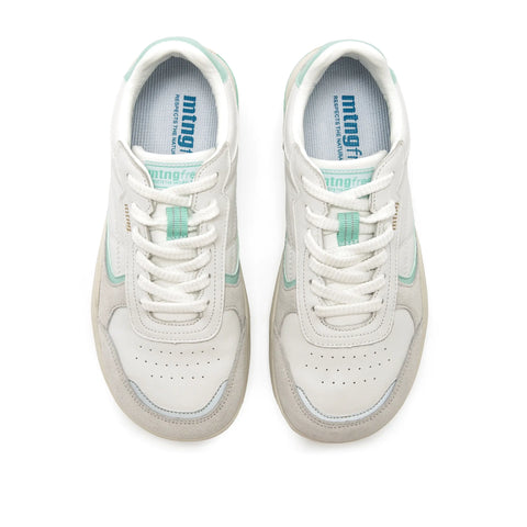 Zapatillas Barefoot Mustang 60957 Leather White Aquamarine