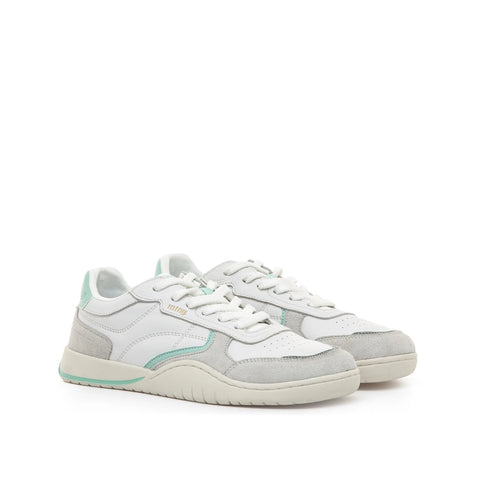 Zapatillas Barefoot Mustang 60957 Leather White Aquamarine