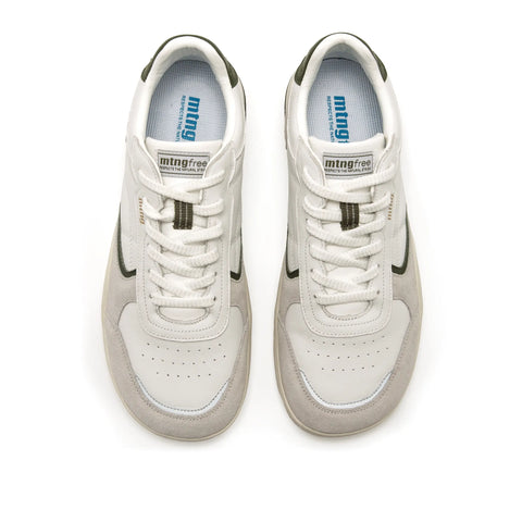 Zapatillas Barefoot Mustang 84856 Leather White Kakhy