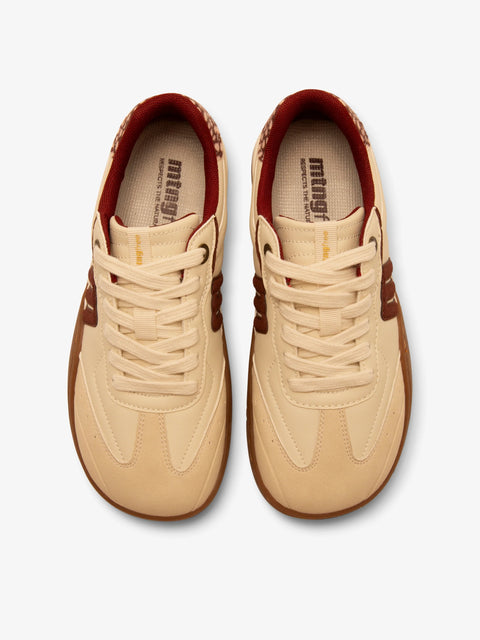 Zapatillas Barefoot Mustang Free Alask 85515 Beige Burdeos