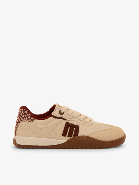 Zapatillas Barefoot Mustang Free Alask 85515 Beige Burdeos