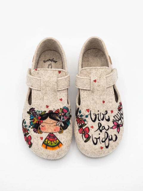Zapatillas de Casa Barefoot Vivant x Made by Carol - Vive la vida