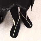 Zapatillas de Casa Oma King Lana Vinski Negras - Kukinos