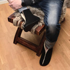 Zapatillas de Casa Oma King Lana Vinski Negras - Kukinos