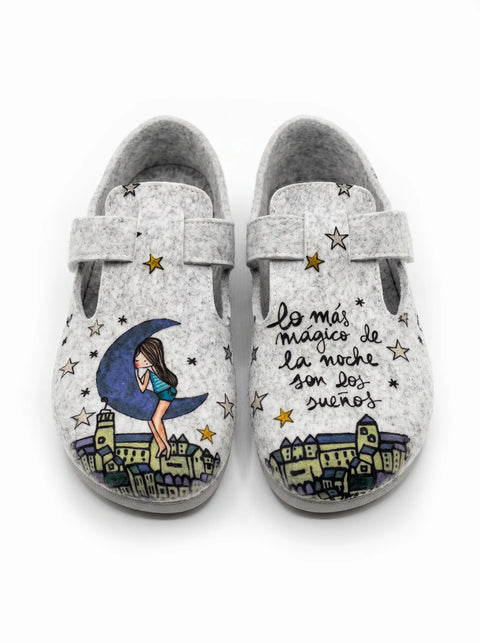 Zapatillas de Casa Barefoot Vivant x Made by Carol - Sueños