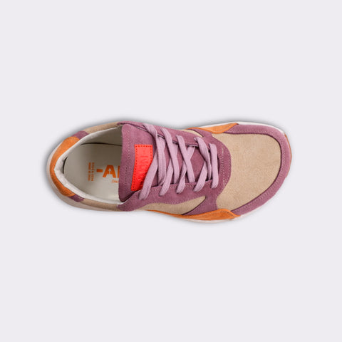 Zapatillas Respetuosas Andanines 252672-8 Serraje Rosa/Crudo/Naranja