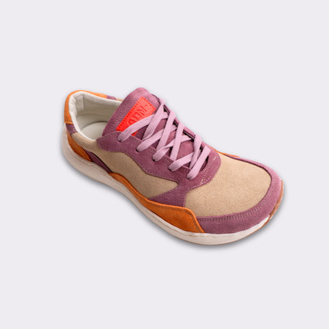 Zapatillas Respetuosas Andanines 252672-8 Serraje Rosa/Crudo/Naranja