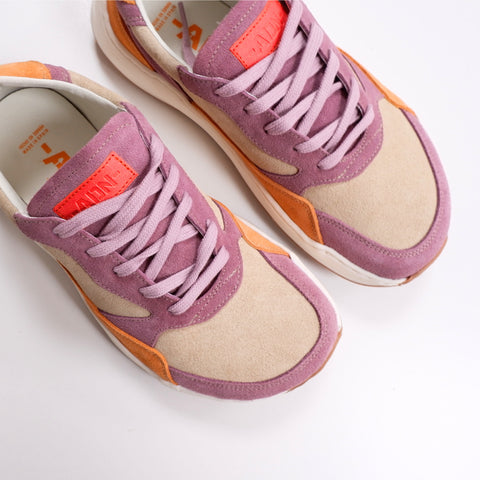 Zapatillas Respetuosas Andanines 252672-8 Serraje Rosa/Crudo/Naranja