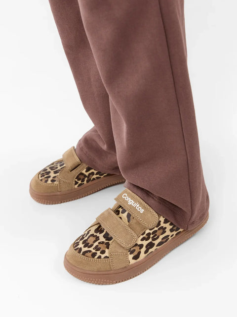 Zapatillas Respetuosas Conguitos GoFlex Glitter Leopardo