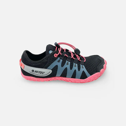 Zapatillas Respetuosas Hi-Tec Abyss Negro Fresa - Kukinos