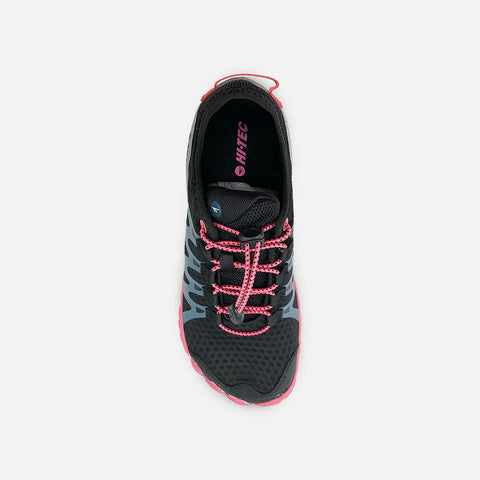 Zapatillas Respetuosas Hi-Tec Abyss Negro Fresa - Kukinos