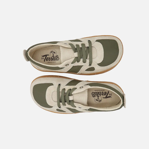 Zapatillas Respetuosas Terreta Augusta Beige con Verde