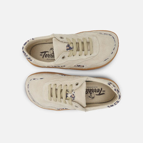 Zapatillas Respetuosas Terreta Marina Beig Detalle Leopardo - Kukinos