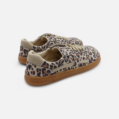 Zapatillas Respetuosas Terreta Marina Leopardo Detalle Beige - Kukinos