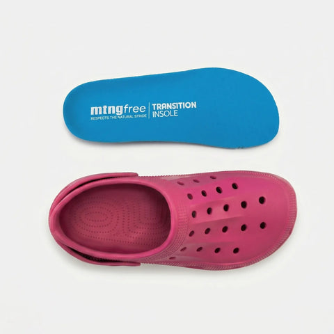 Zuecos mujer barefoot Mustang Evacare 85516 Fucsia